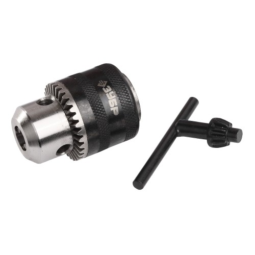 ЗУБР 10 мм, 1/2_, ударный сверлильный патрон с ключом для дрели, Профессионал (2908-10-1/2)