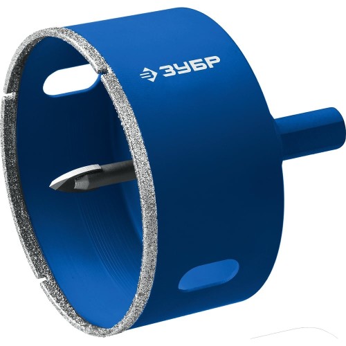 ЗУБР АГК, d 102 мм, (центр. сверло, трехгр. хвост, Р60), алмазная коронка, Профессиона (29850-102)