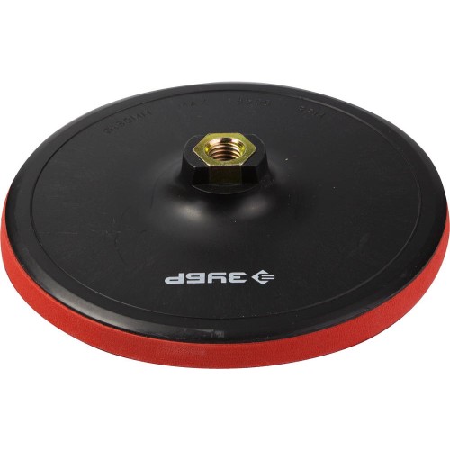 ЗУБР М14, d 180 мм, пластиковая, мягкая опорная тарелка на липучке для УШМ, Профессионал (35782-180)