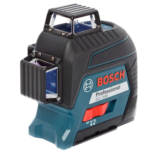 Лазерный уровень Bosch GLL 3-80 + зимняя сумка, шапка, шарф, зимние рабочие перчатки