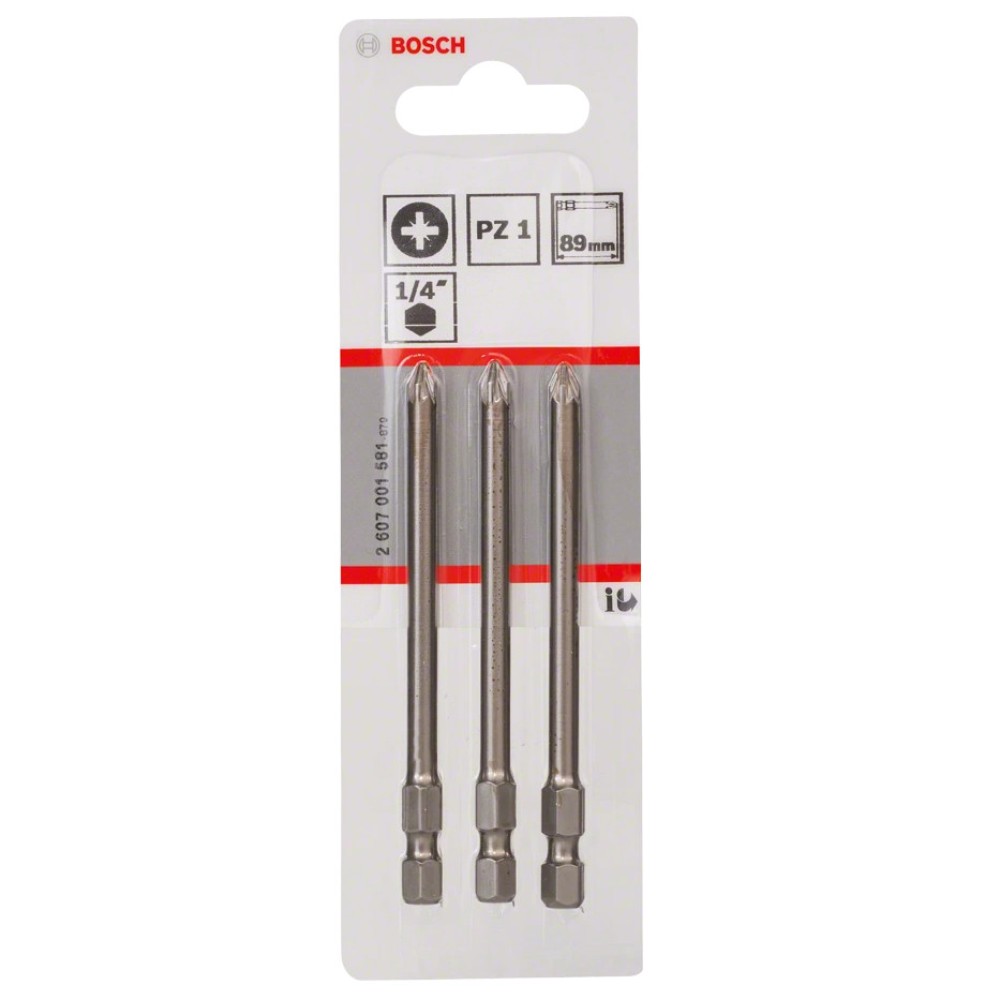 Набор бит Bosch PZ1x89мм 3шт (581)