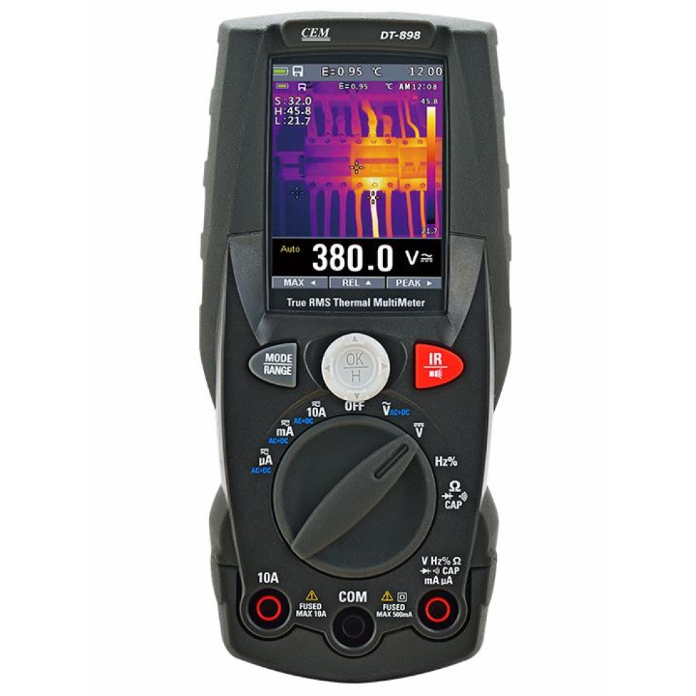 Мультиметр TRMS с встроенным тепловизором СЕМ DT-898