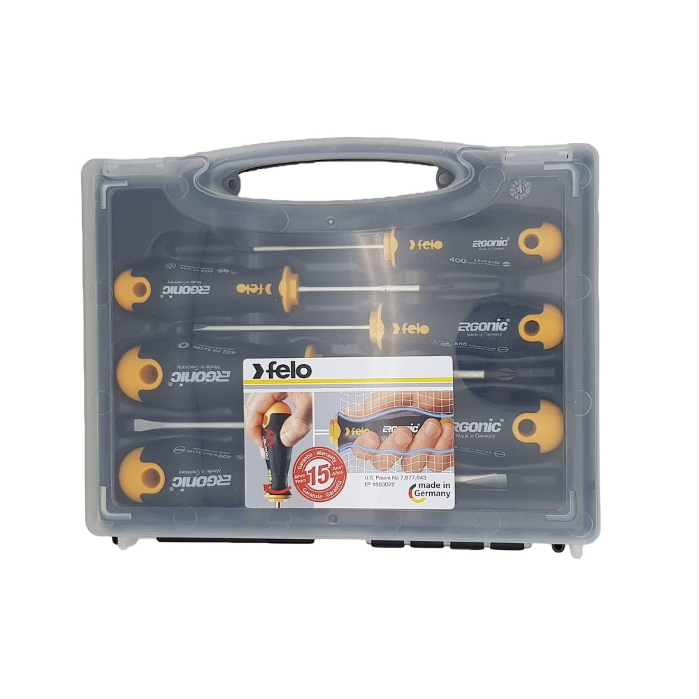 Набор отверток Felo Ergonic, 6 шт в кейсе, 40020636