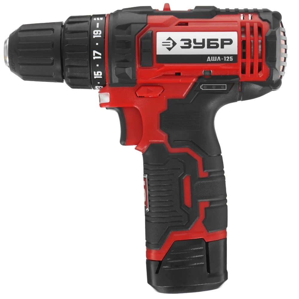 Аккумуляторная дрель-шуруповерт ЗУБР ДШЛ-125-21