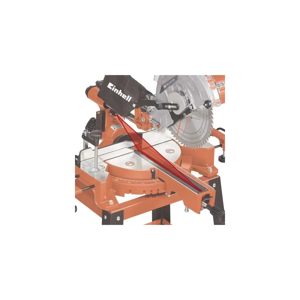 Пила торцовочная Einhell tc-sm 2531/2 u, 1900 вт, 254x30 мм, пропил 310x70 мм, со станиной