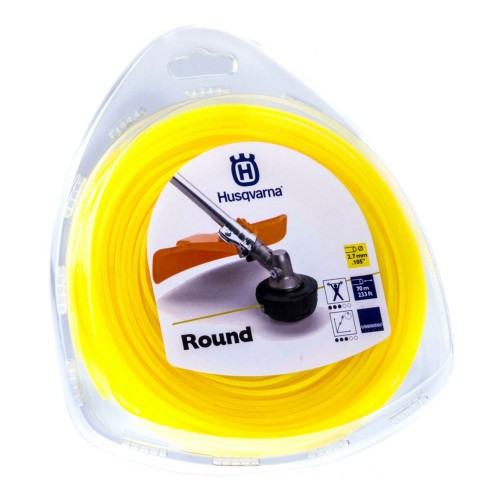 Леска для триммера Husqvarna 2.7мм круглая бесшумная 12м (5784364-01)