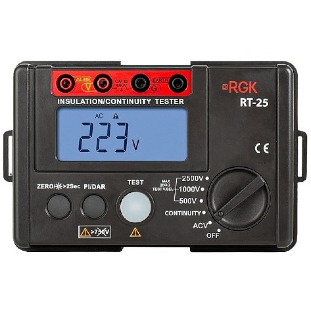 Мегаомметр RGK RT-25 с поверкой