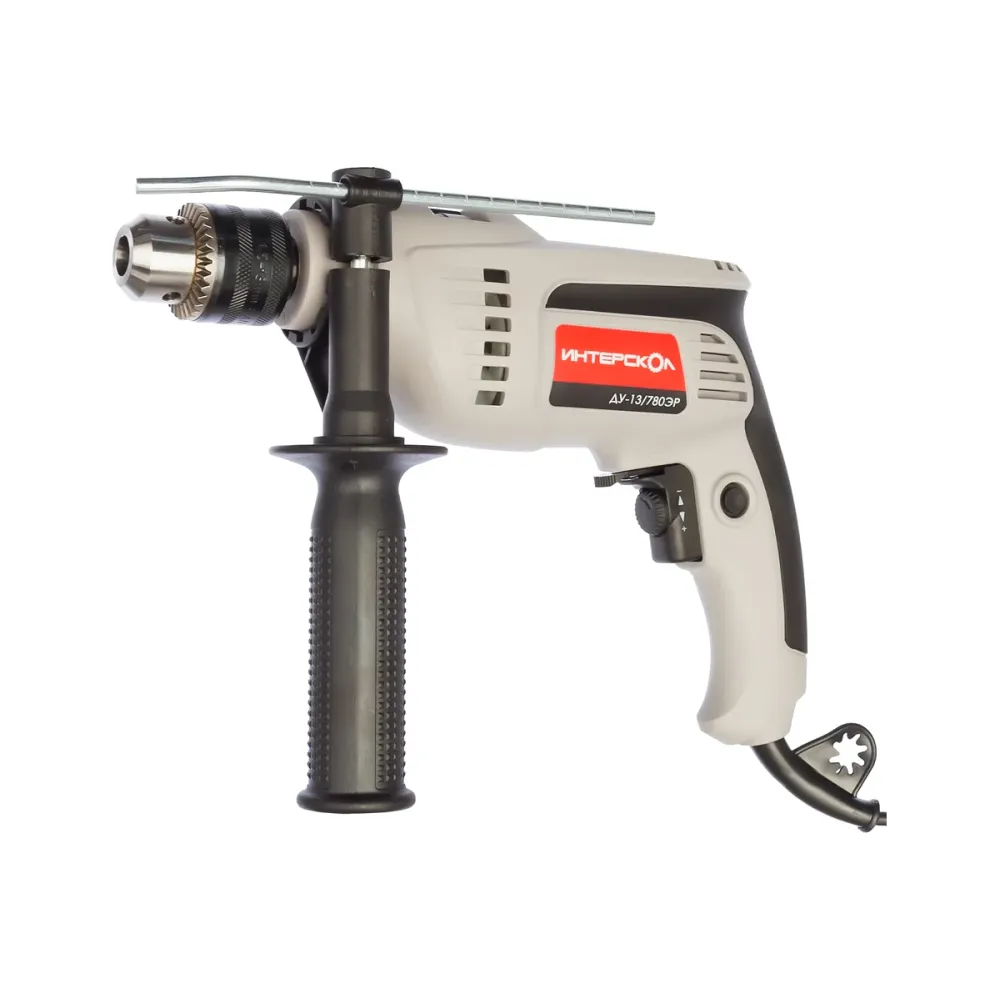 Сетевая дрель ИНТЕРСКОЛ ДУ-13/780ЭР ударная
