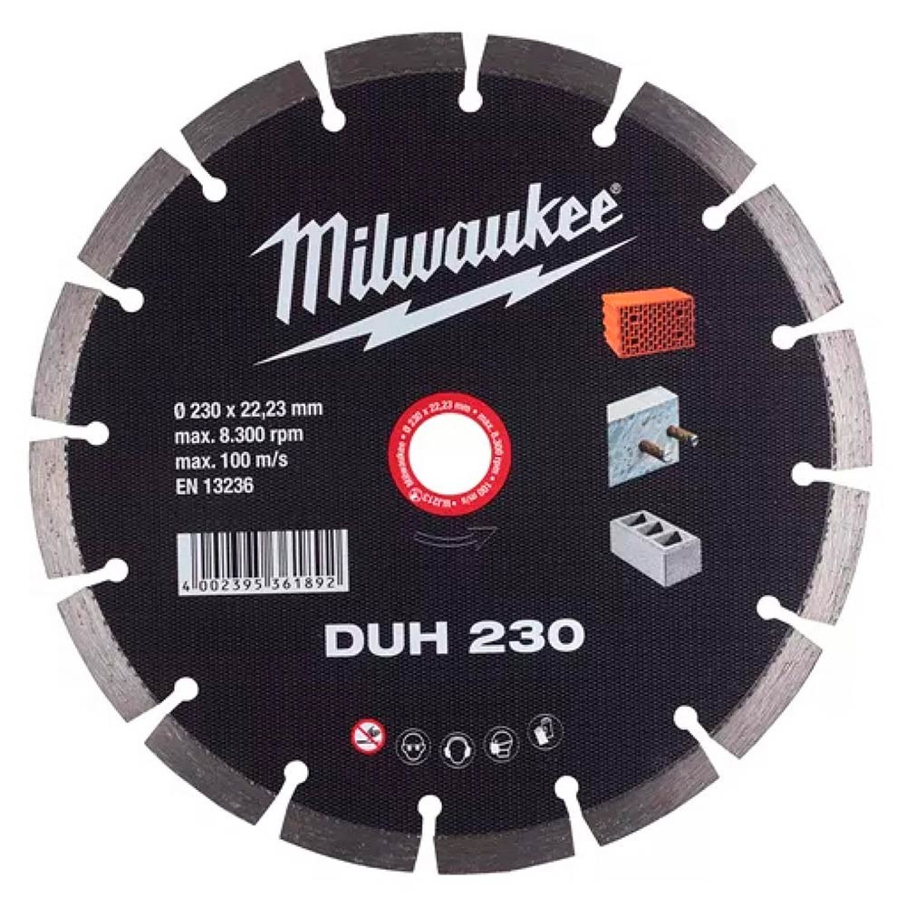 Диск алмазный по бетону и камню Milwaukee DUH 230x22.2мм (710)