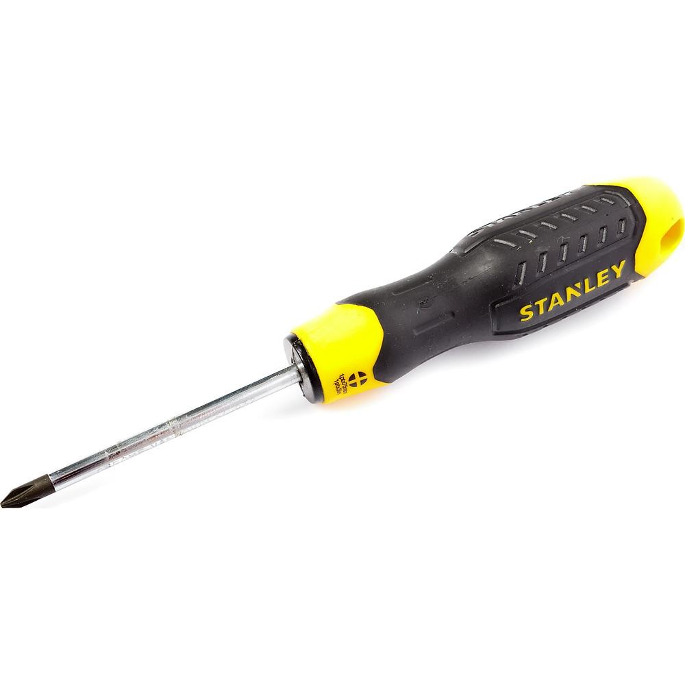Отвертка крестовая STANLEY Cushion Grip PH1х75мм 0-64-932