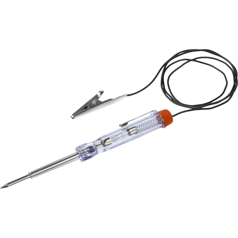 ЗУБР 6 - 24 В, пластик, клипса, на подвеске, провод 86 см, электрический пробник для автопроводки (25745)