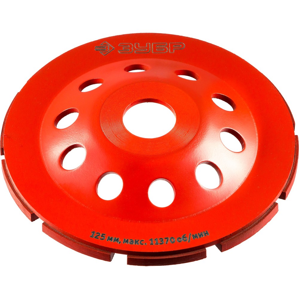 ЗУБР d 125 мм, однорядная алмазная шлифовальная чашка (33377-125)