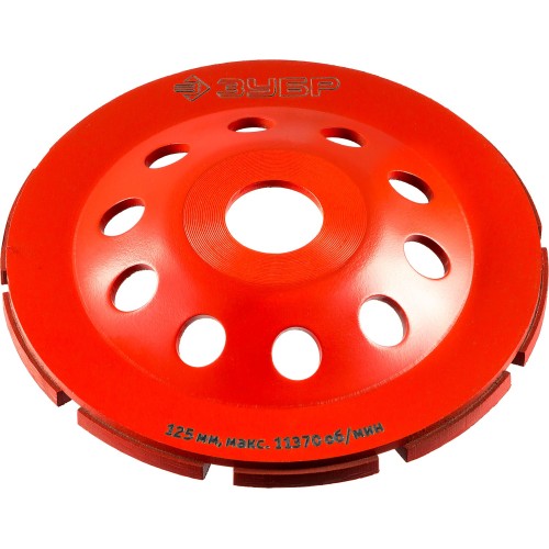 ЗУБР d 125 мм, однорядная алмазная шлифовальная чашка (33377-125)