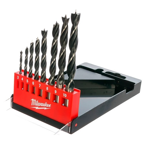 Набор сверл по дереву Milwaukee 3-10мм 8шт (466)
