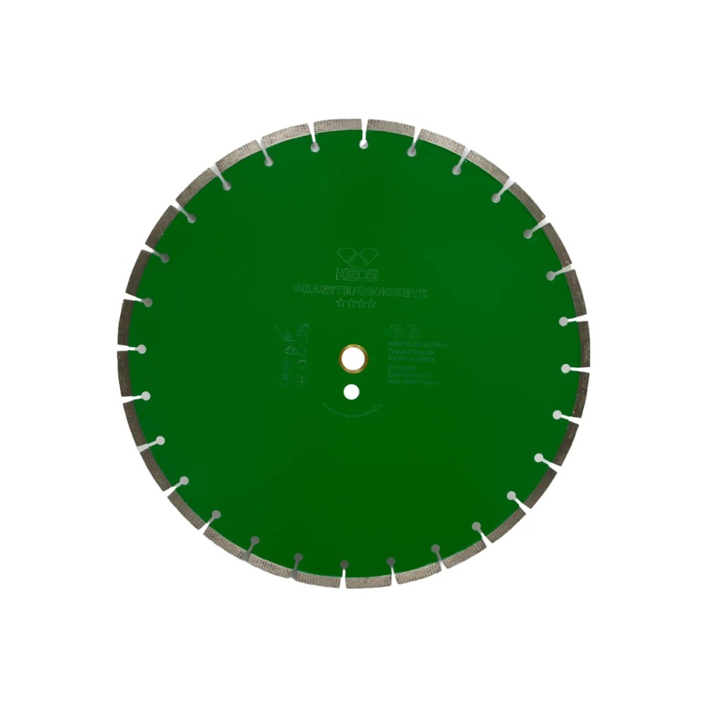 Диск алмазный KEOS GRANITE равноудаленный сегментный (гранит\бетон) 400мм/25.4/20