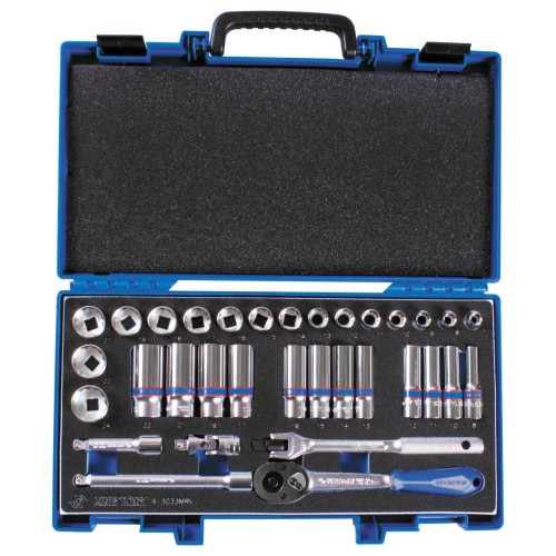 Набор торцевых головок с принадлежностями 3/8", двенадцатигранные, 7-24 мм, 33 предмета KING TONY 30