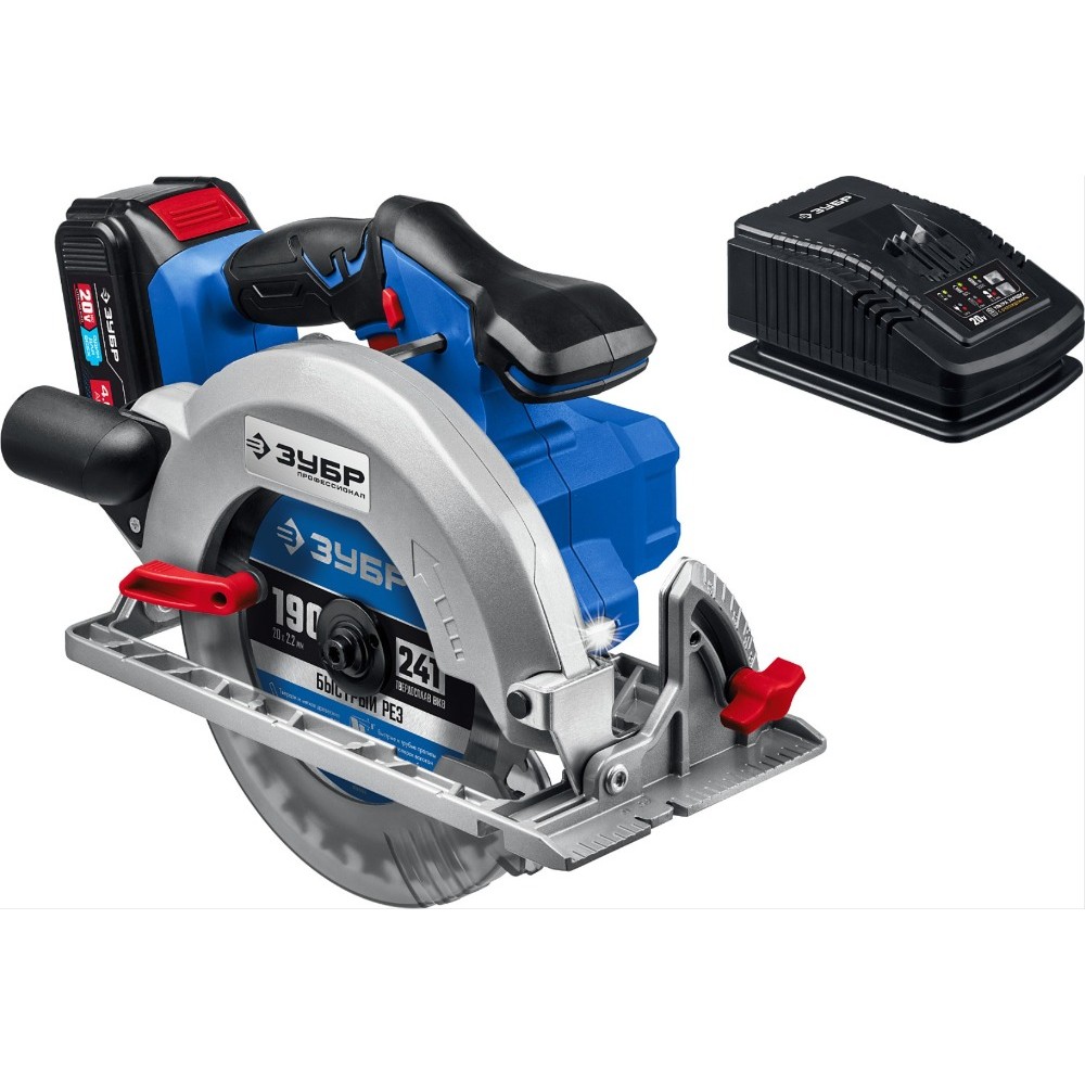 Пила дисковая аккумуляторная ЗУБР Профессионал CPB-190-41