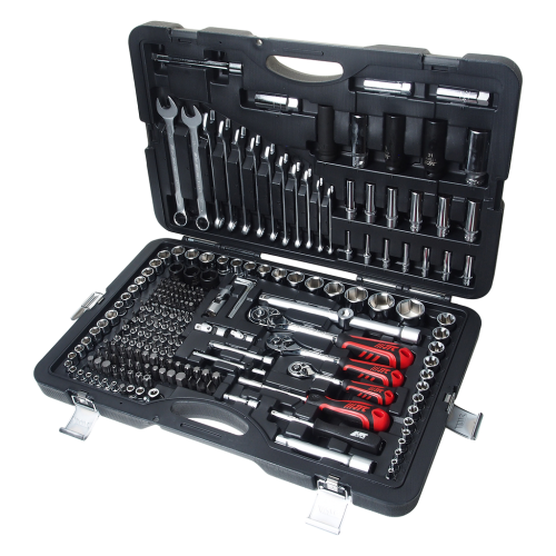 Набор инструментов 1/4" & 3/8 & 1/2" 6-гранный (в кейсе) 216 предметов JTC