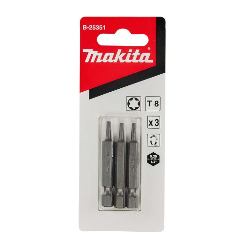 Набор бит Makita T8х50мм 3 шт (B-25351)