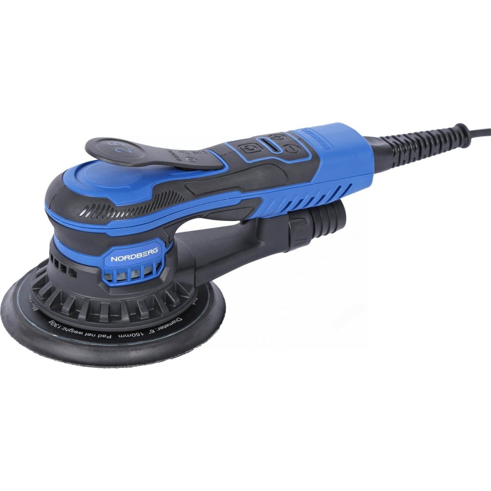 Шлифмашина эксцентриковая 2.5 мм, диск 150 мм, 4000-10000 об/мин, 350 Вт NORDBERG NE452
