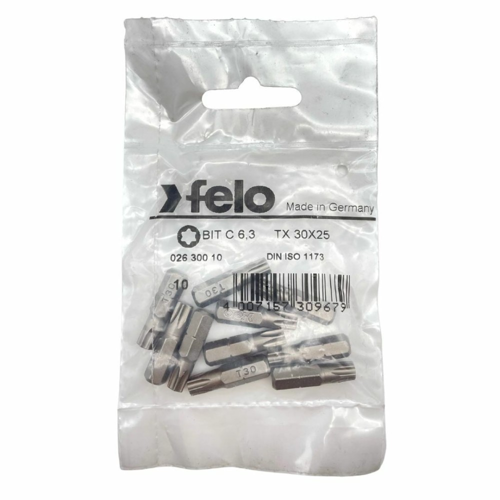 Felo Бита Torx 30X25, серия Industrial, 10 шт 02630010