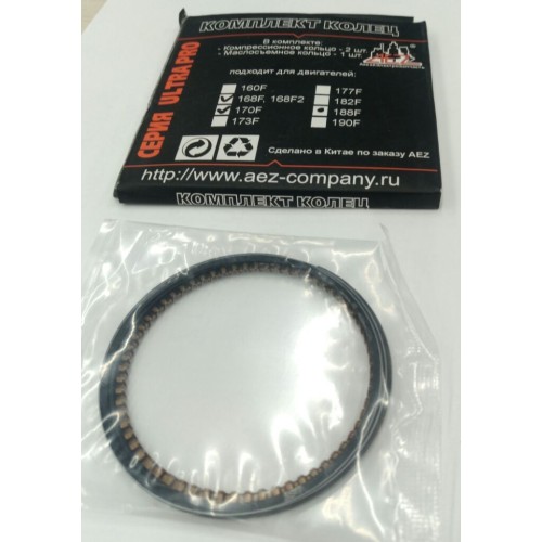 Кольца поршневые (комплект) 010118(168F)