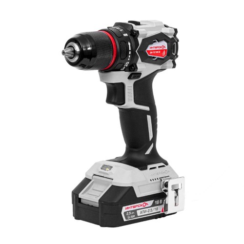 Дрель-шуруповерт аккумуляторная ИНТЕРСКОЛ ДА-13/18В 55