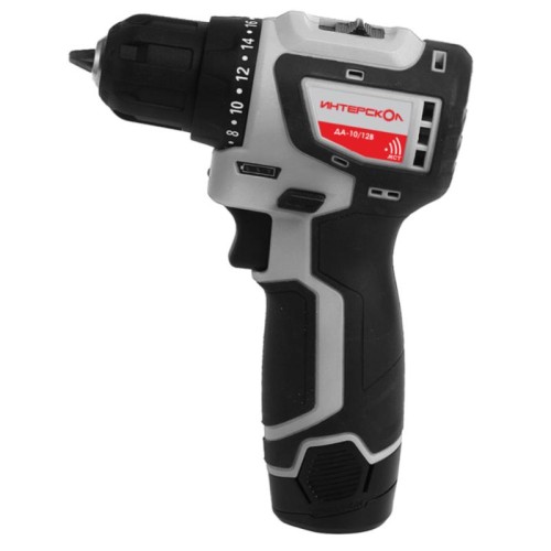 Аккумуляторная дрель-шуруповерт ИНТЕРСКОЛ ДА-10/12В