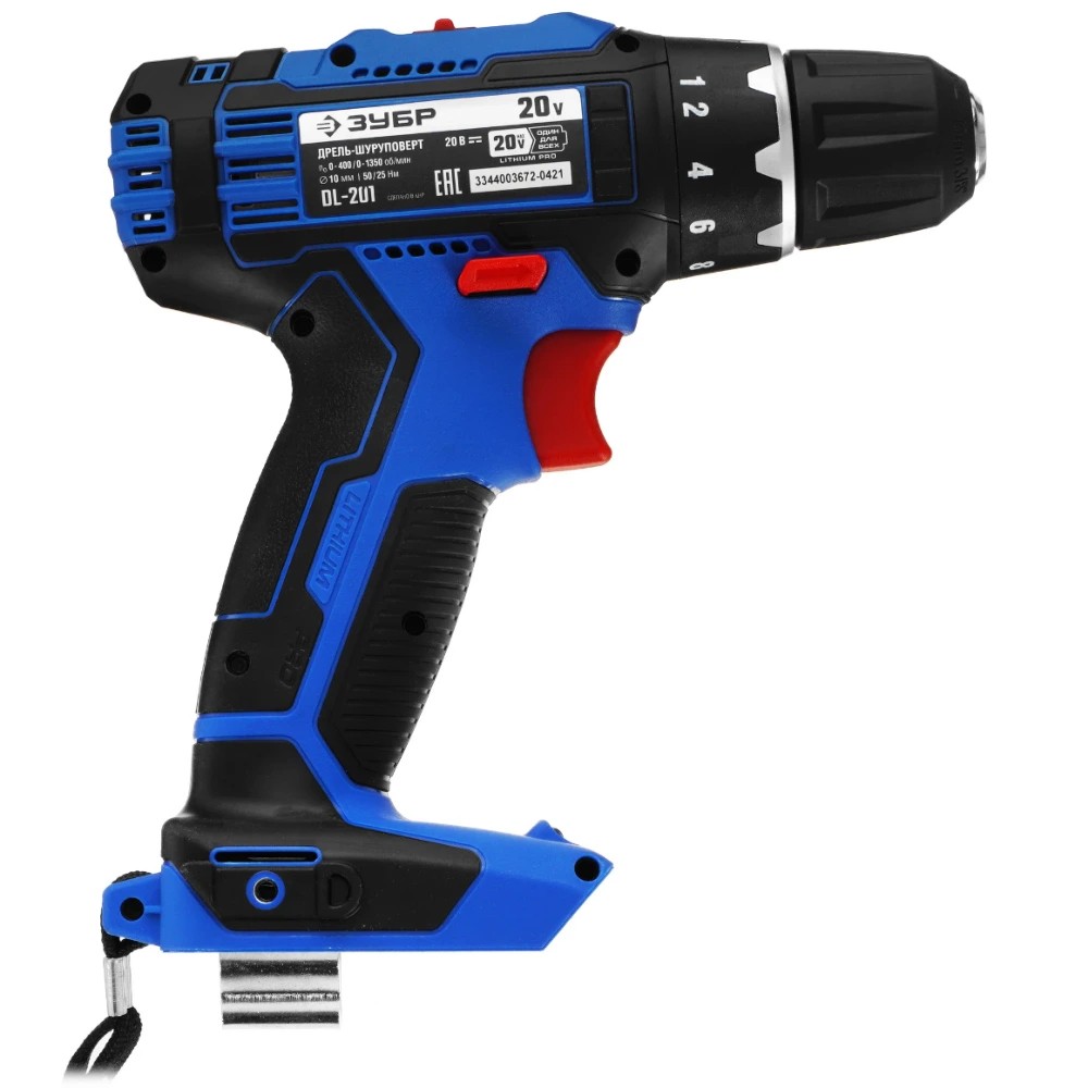 Аккумуляторная дрель-шуруповерт ЗУБР Профессионал DL-201-42