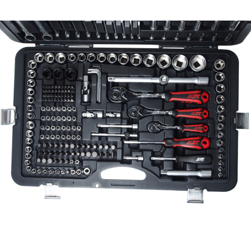 Набор инструментов 1/4" & 3/8 & 1/2" 6-гранный (в кейсе) 216 предметов JTC