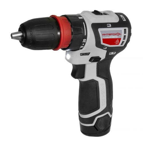 Дрель-шуруповерт аккумуляторная ИНТЕРСКОЛ ДА-10/12В 36 КомбиМАКС (АКБ и ЗУ)