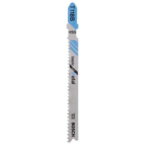 Набор пилок для лобзика по металлу Bosch T118B HSS 92мм 3шт (673)