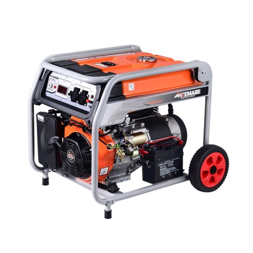 Генератор бензиновый TOR KM9500H 7,0 кВт 220В 27 л с электростартером и колесами