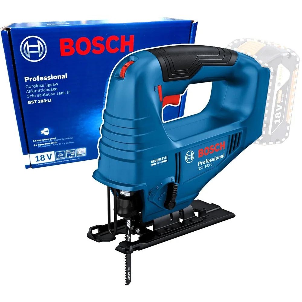 Лобзик аккумуляторный Bosch GST 183-LI(б/акб;б/зу)