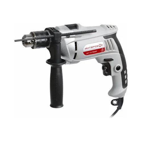 Сетевая дрель ИНТЕРСКОЛ ДУ-13/750ЭР ударная