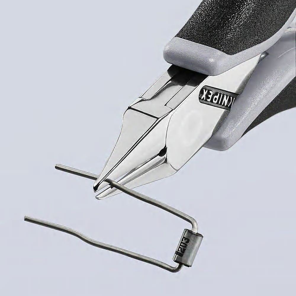 Бокорезы для электроники ESD, острая плоская головка, 115 мм, 2-комп антистатические ручки