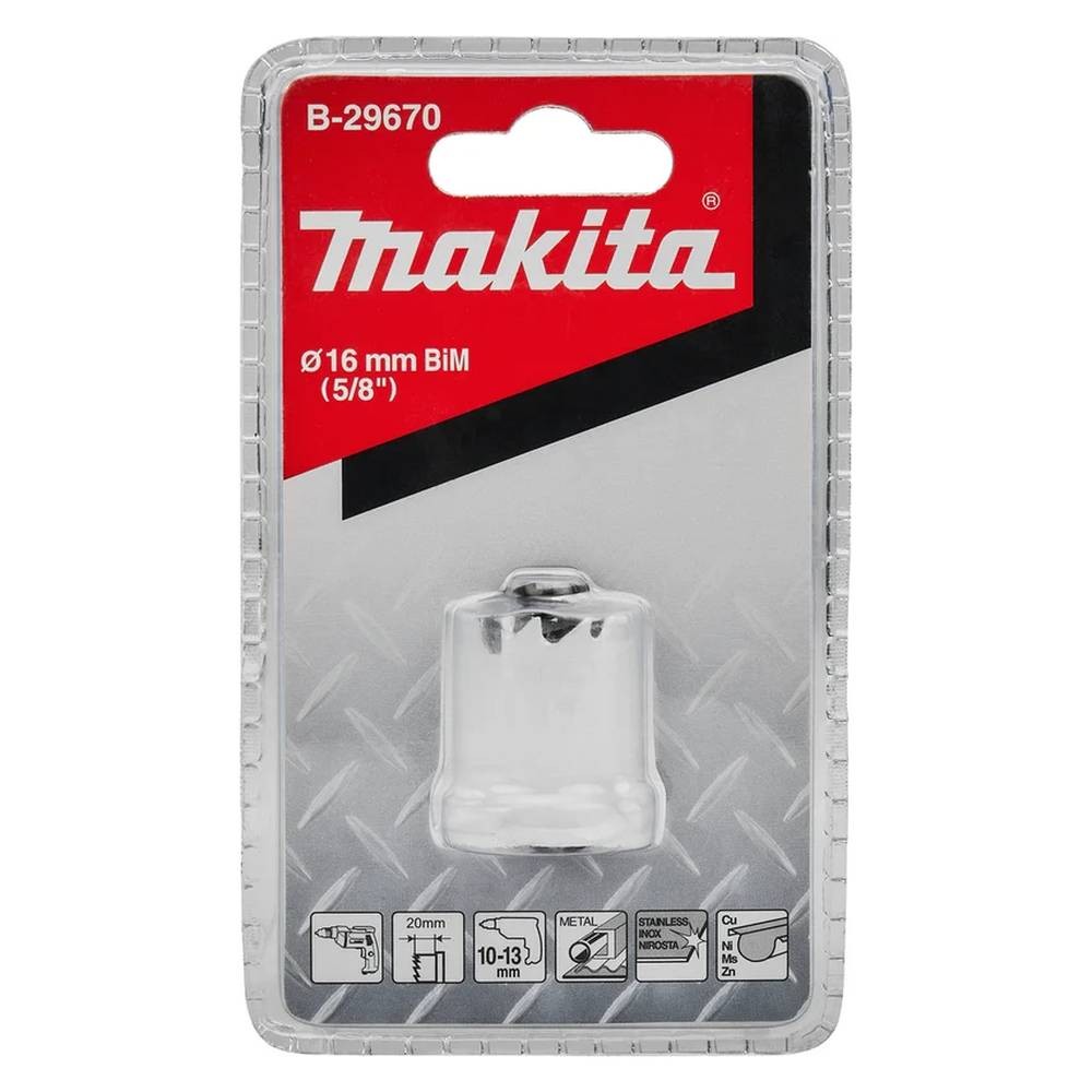 Коронка Makita BiM 16мм биметаллическая (B-29670)