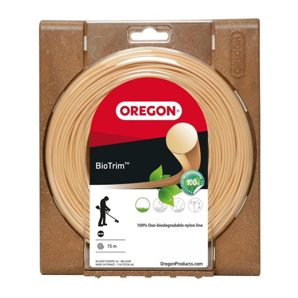 Леска для триммера Oregon BIOTRIM 2.4мм круглая биоразлагаемая 15м (559047)