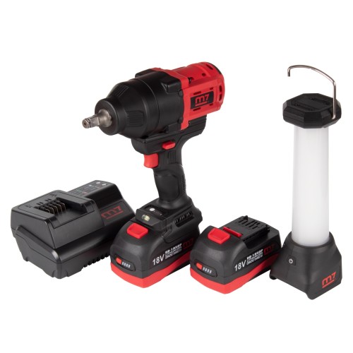 Гайковерт аккумуляторный ударный 1/2", 1700 Нм, 18 В, кейс, в комплекте фонарь MIGHTY SEVEN DW-402AL