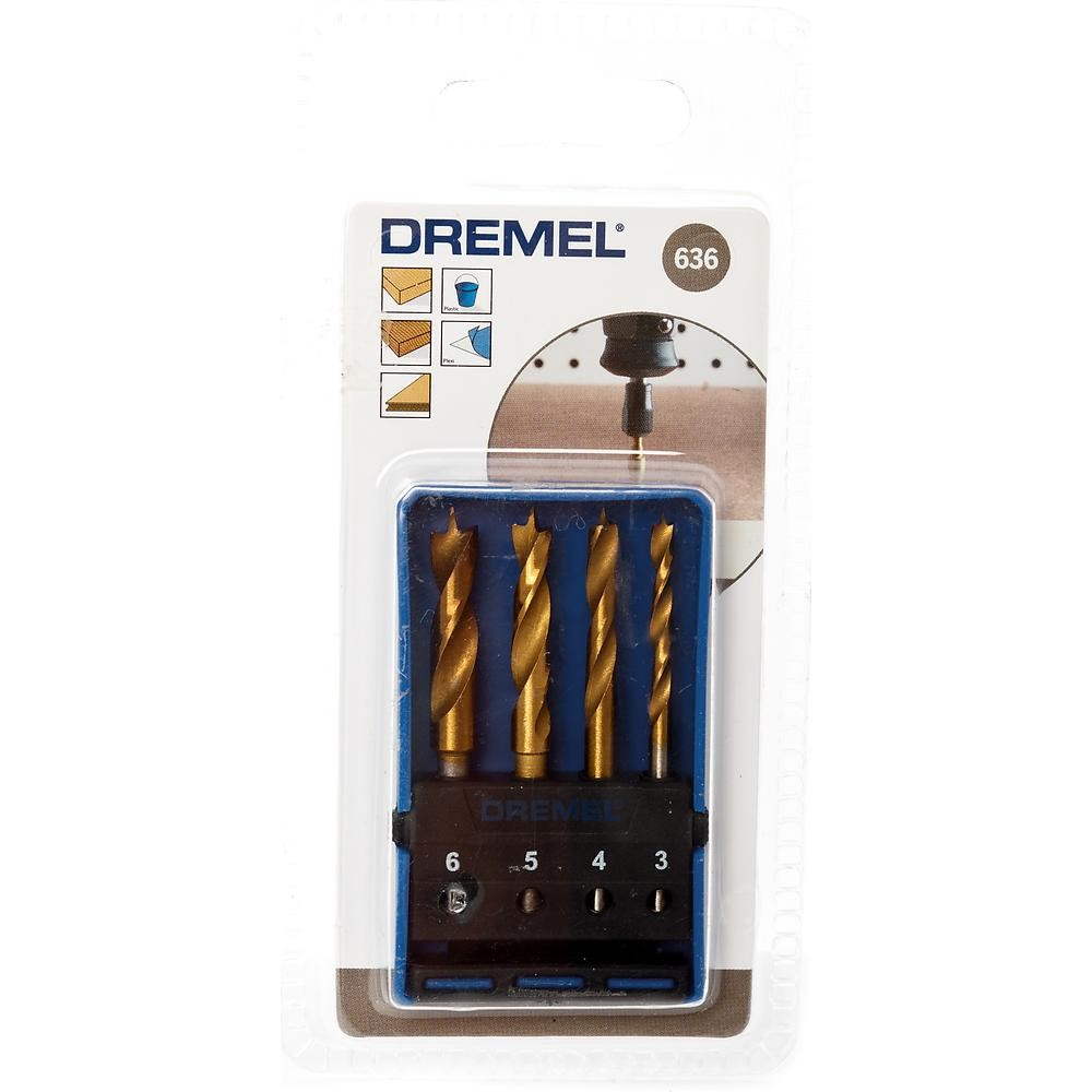 Набор сверл Dremel 636JA по дереву 3.4-6мм