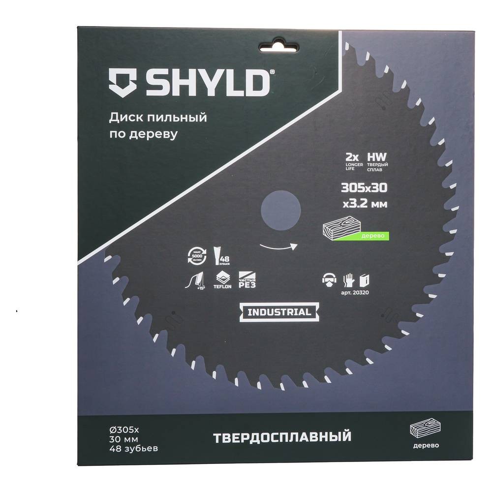 Диск пильный по дереву SHYLD 305х30мм 48Т (20320)