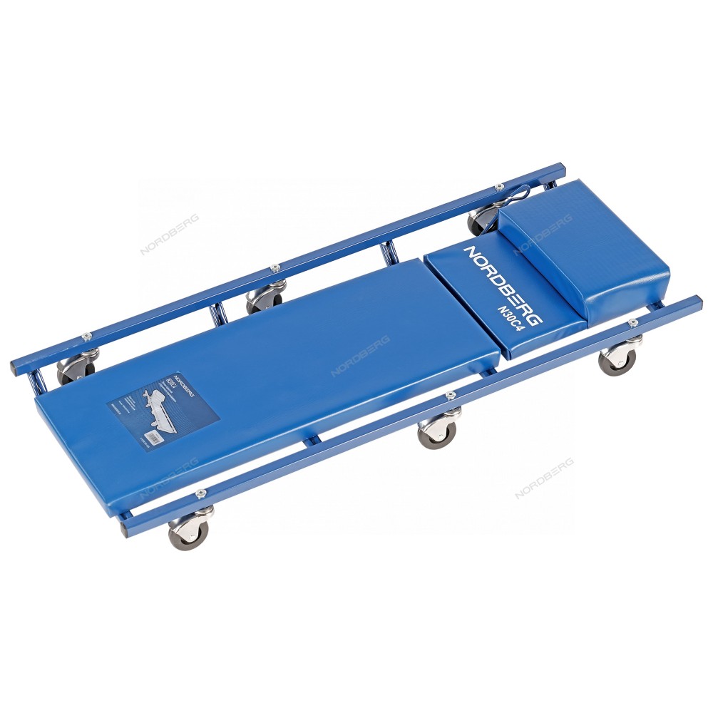 Лежак подкатной с подъемным подголовником NORDBERG N30C4