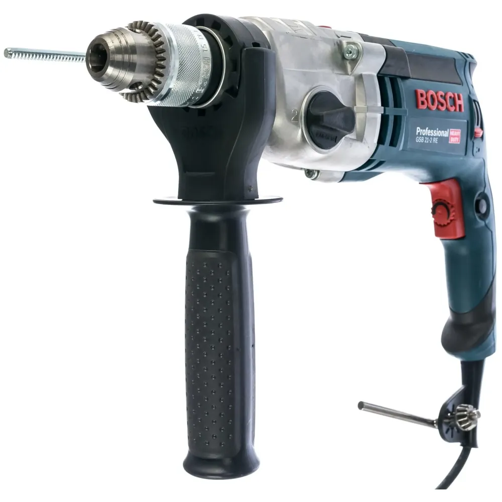 Сетевая дрель Bosch GSB 21-2 RE L-Boxx ударная (БЗП)
