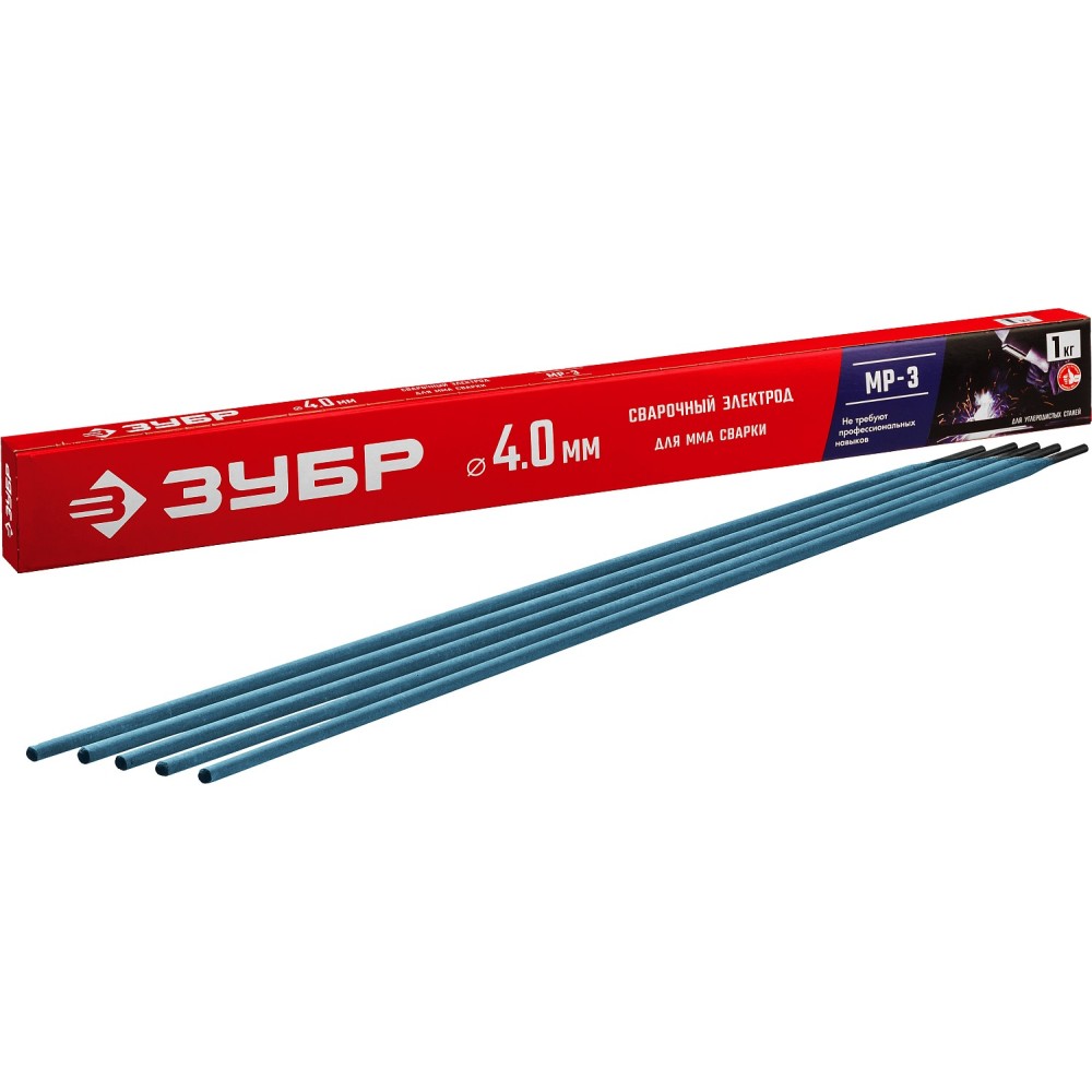 Электрод сварочный ЗУБР МР-3 4х450мм 1 кг