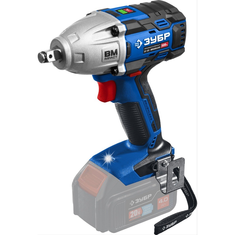 Аккумуляторный гайковерт ЗУБР Профессионал GB-500 ударный (без акк, без з/у)