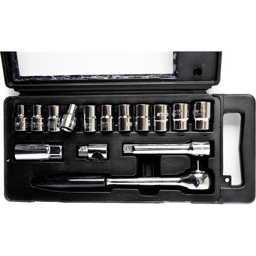 Набор торцевых головок STANLEY 1/2" 15 предметов 1-87-065