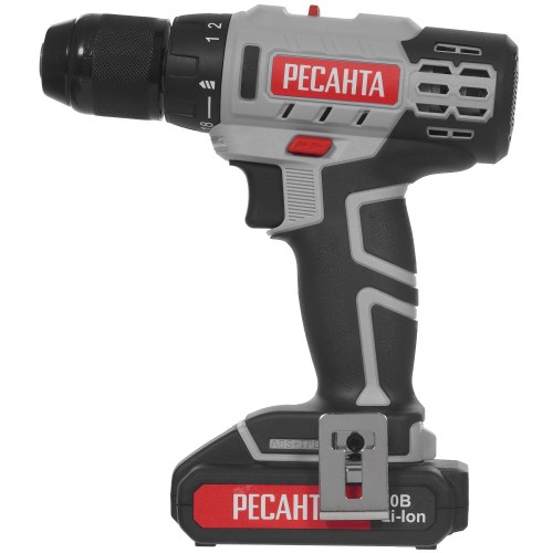 Дрель-шуруповерт аккумуляторная Ресанта ДА-20-2ЛК (2,0 А/ч)