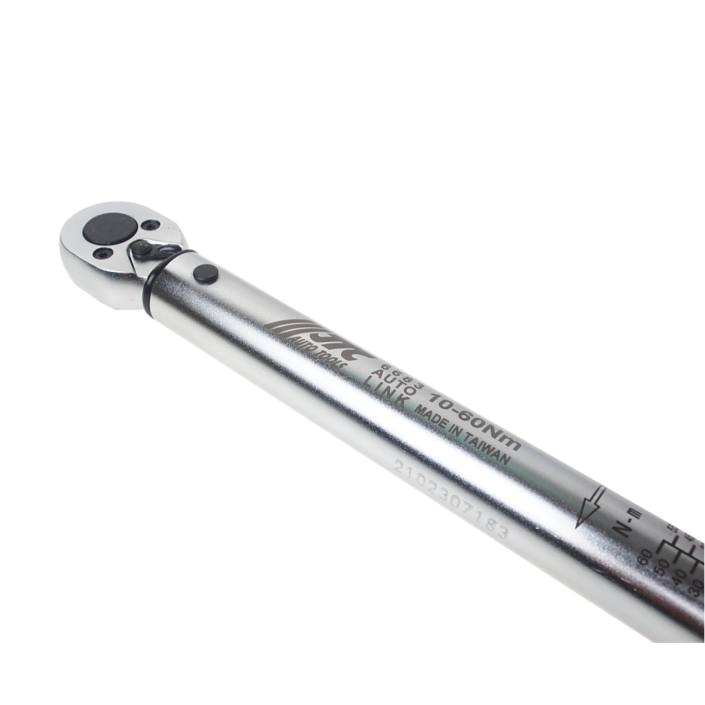 Ключ динамометрический 3/8" 10-60Нм 320мм двухстороннего действия JTC