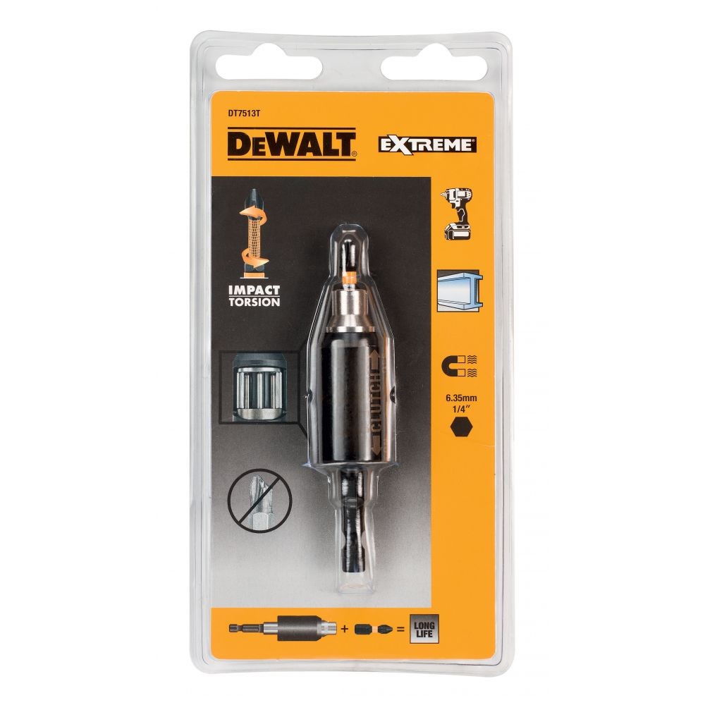 Держатель бит DeWalt DT7513T с гасителем удара 5.5Нм