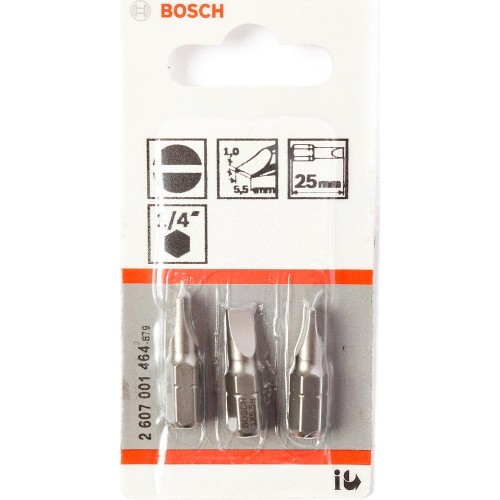 Набор бит Bosch S1х5.5х25мм 3шт (464)